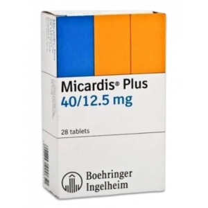 MICARDIS PLUS 40 / 12.5 MG ( TELMISARTAN / HYDROCHLOROTHIAZIDE ) 28 TABLETS